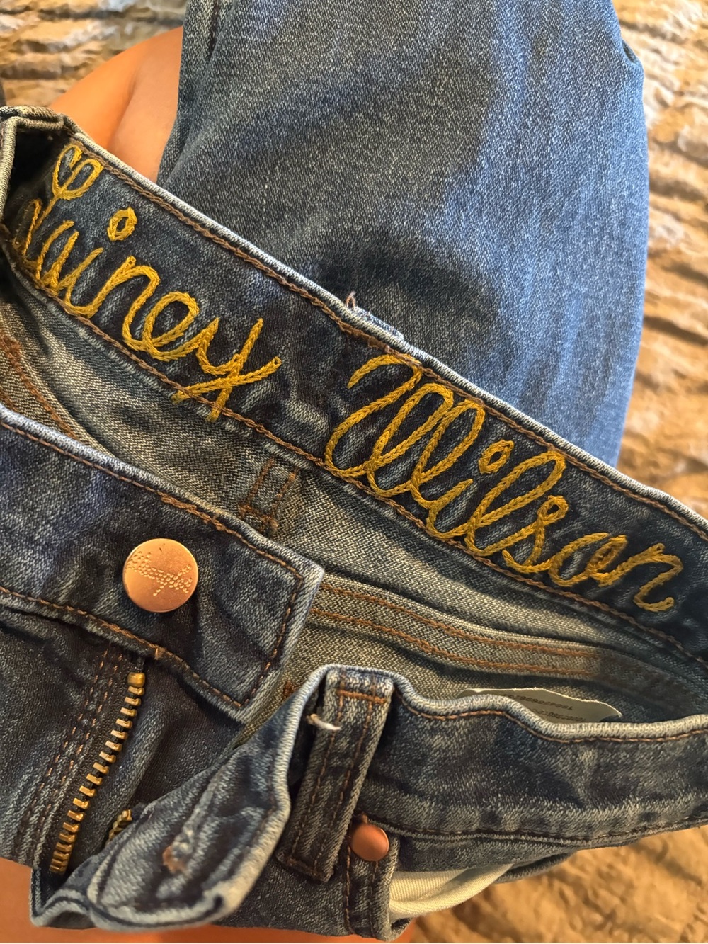 Wrangler x Lainey Wilson Girls 12 Slim Bell Bottom Flare Jeans Western (0867) - Picture 7 of 10